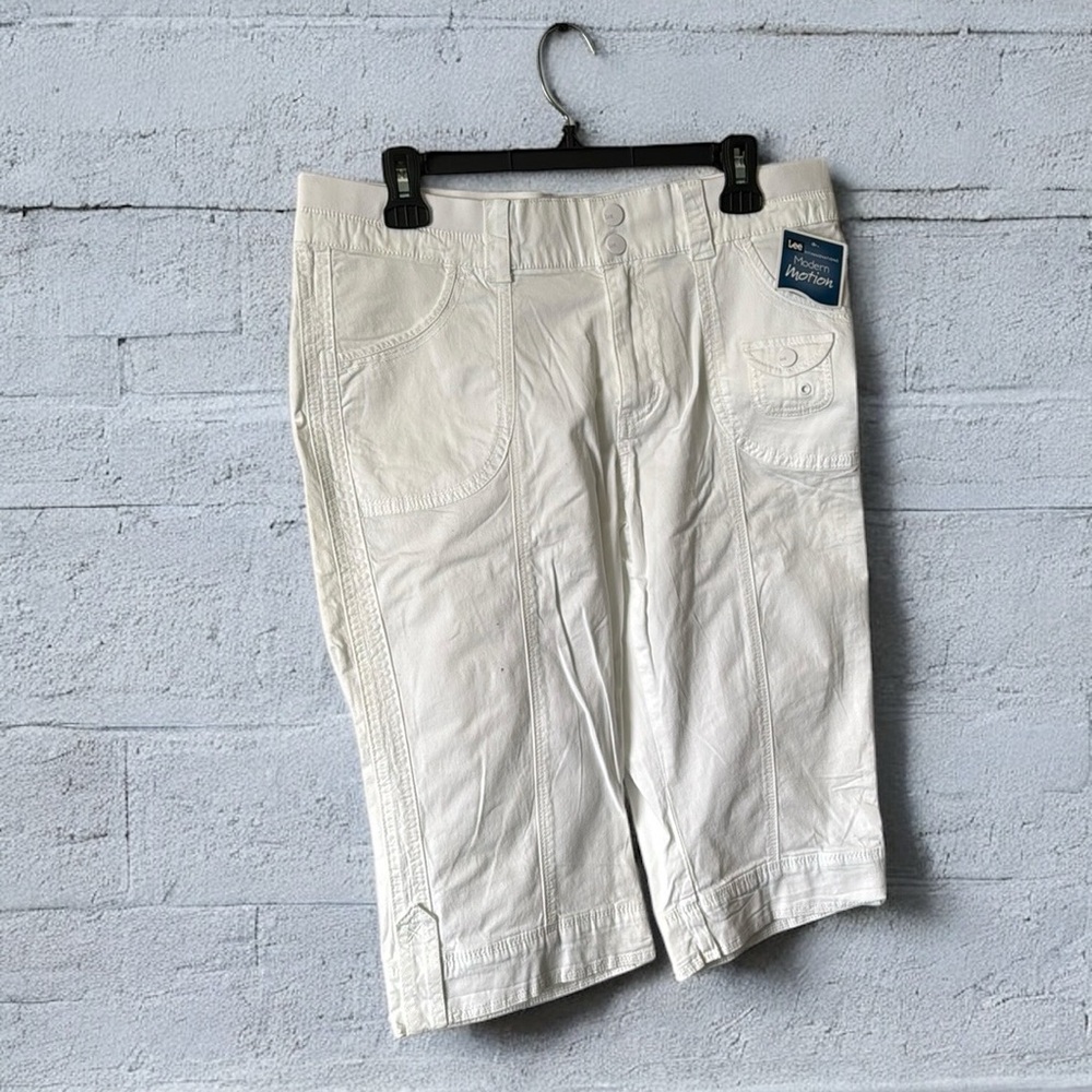 Lee Bermuda shorts for women, white, petite, size12 Rk4n